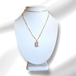 Elegant & Charming Handcrafted Long Natural Baroque Pearl Pendant Gold PlateN…